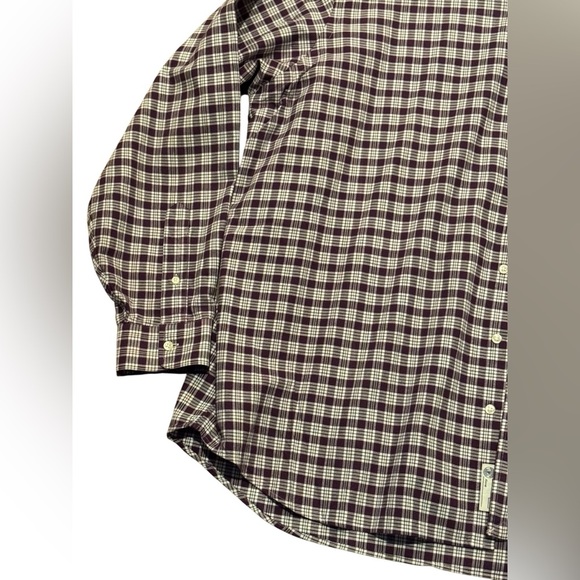 Ralph Lauren Men’s Button Down Maroon White Checkered Plaid Shirt Size 2XB - Picture 5 of 7